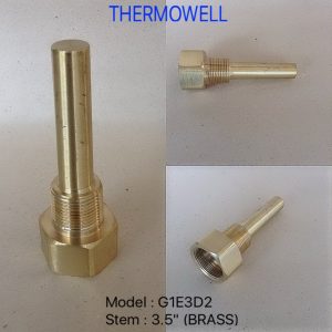 THERMOWELL - BRASS MODEL ; G1E3D2 (3.5")